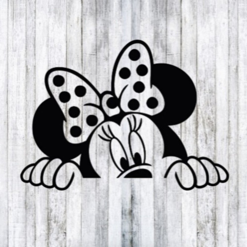 Disney Minnie Mouse Peek A Boo Decal Sticker